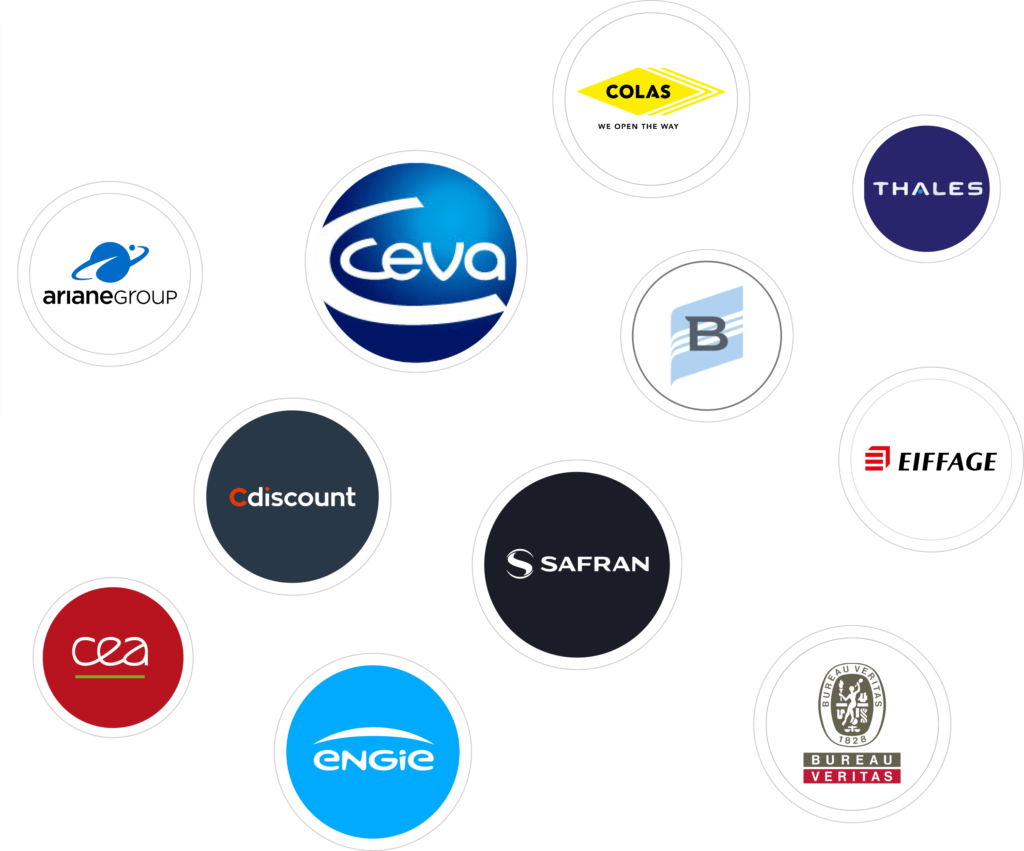 Logo des plus grandes entreprises présentes sur Bordeaux qui recrutent des freelances